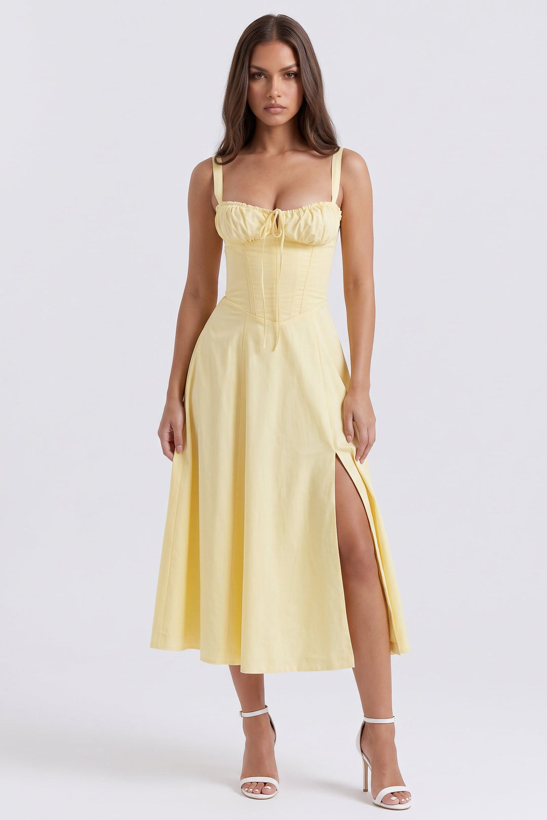 Aurora Mini Dress - Light Yellow