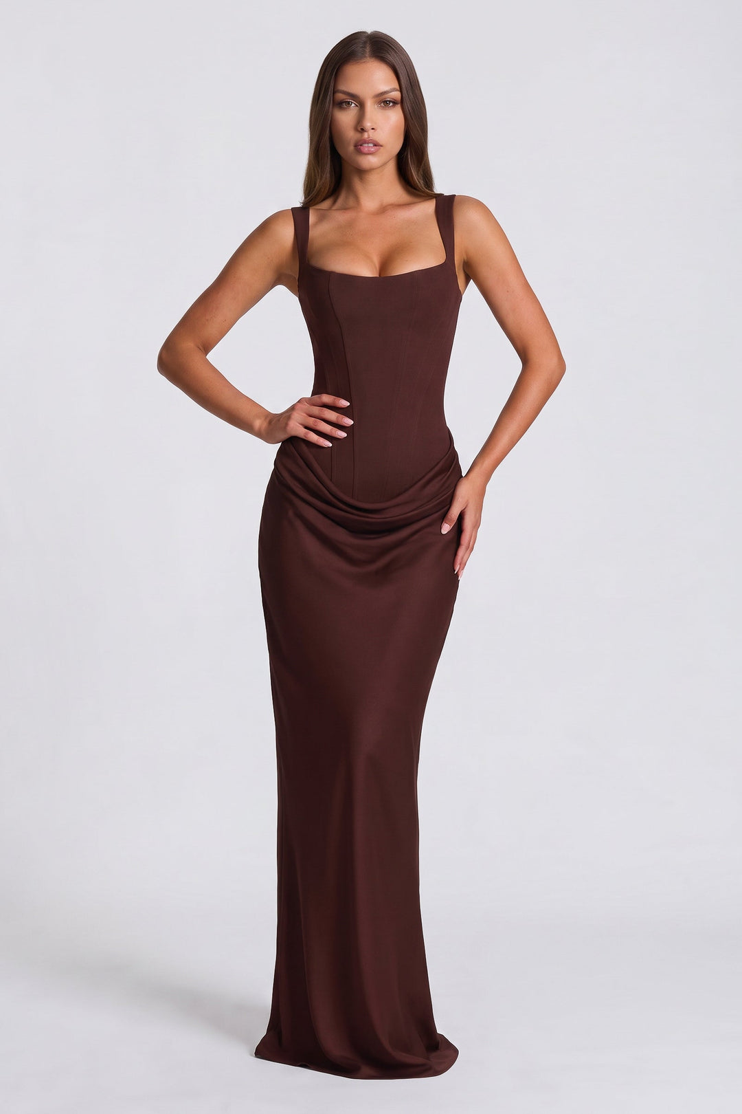 Eleonora Maxi Dress - Chocolate