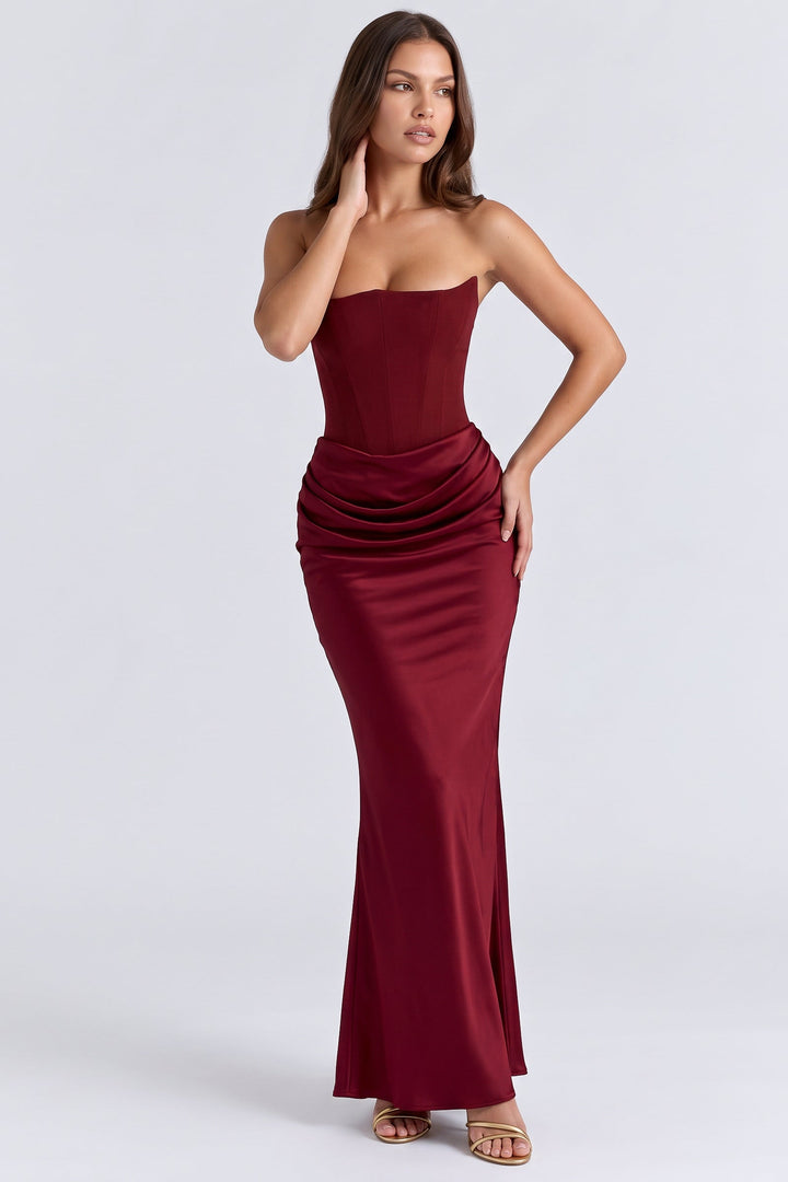 Rosalind Maxi Dress - Burgundy