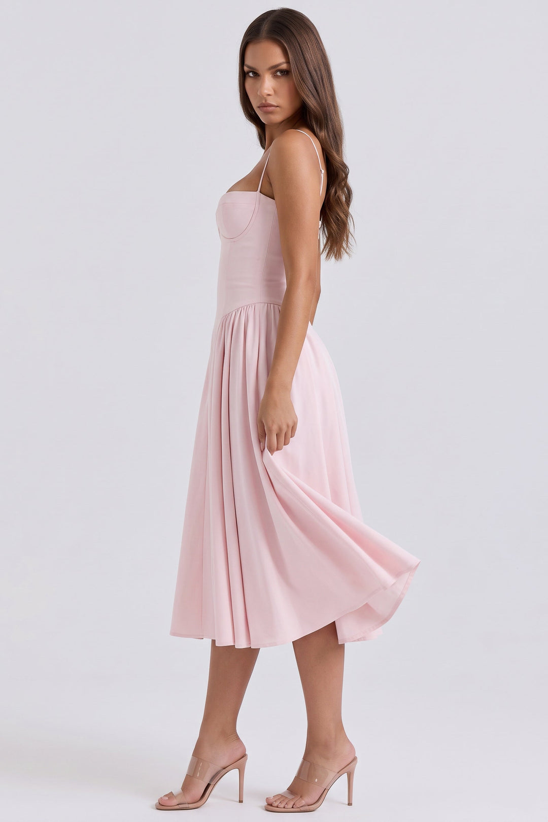 Francesca Midi Dress - Light Pink