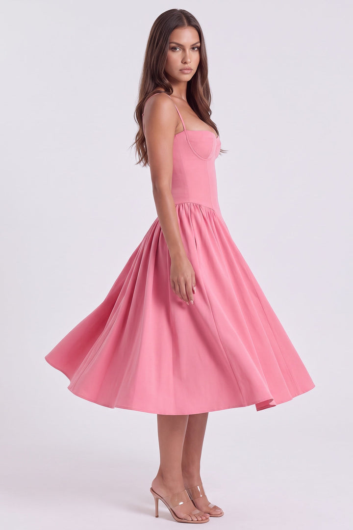 Francesca Midi Dress - Pink