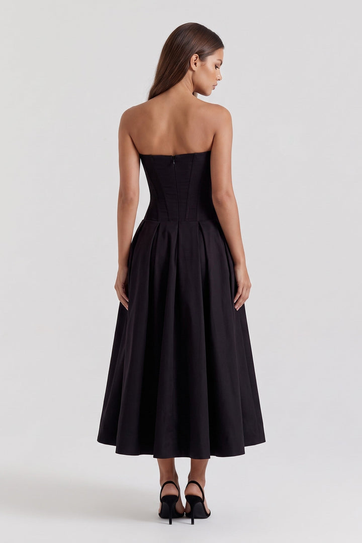 Amalfi Midi Dress - Black