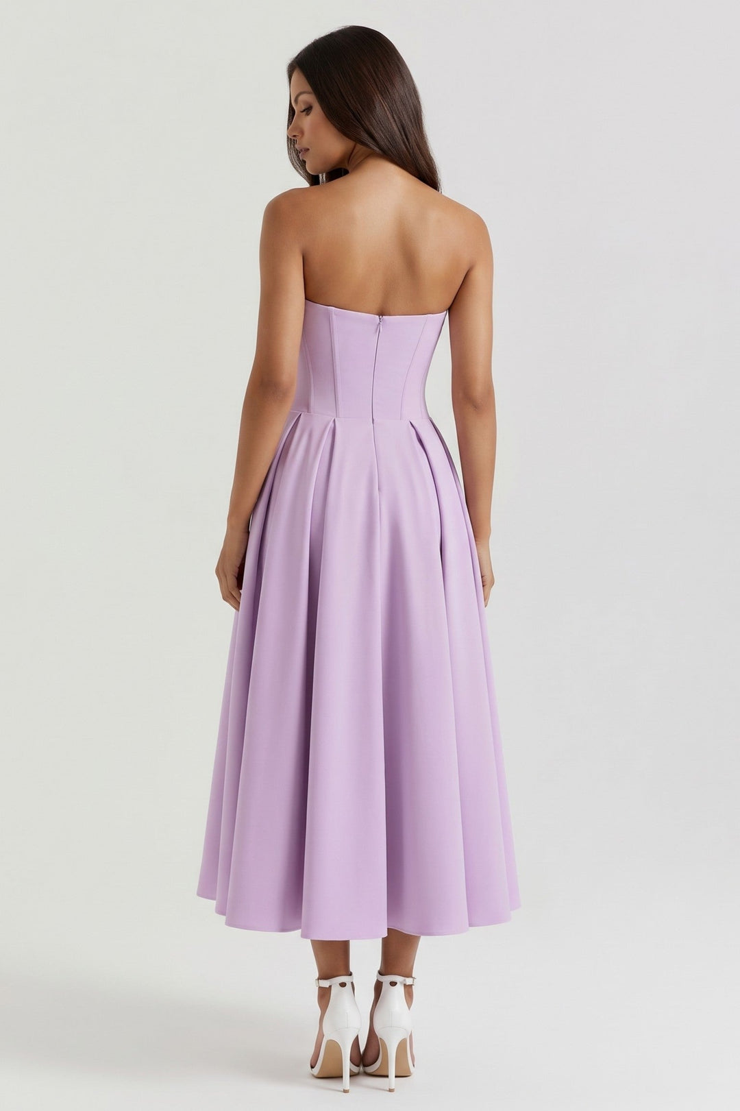 Amalfi Midi Dress - Violet