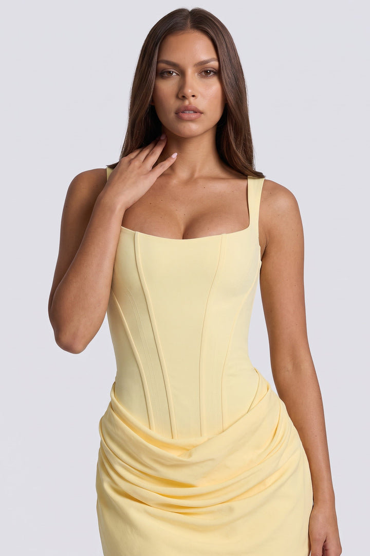 Eleonora Mini Dress - Butter Yellow