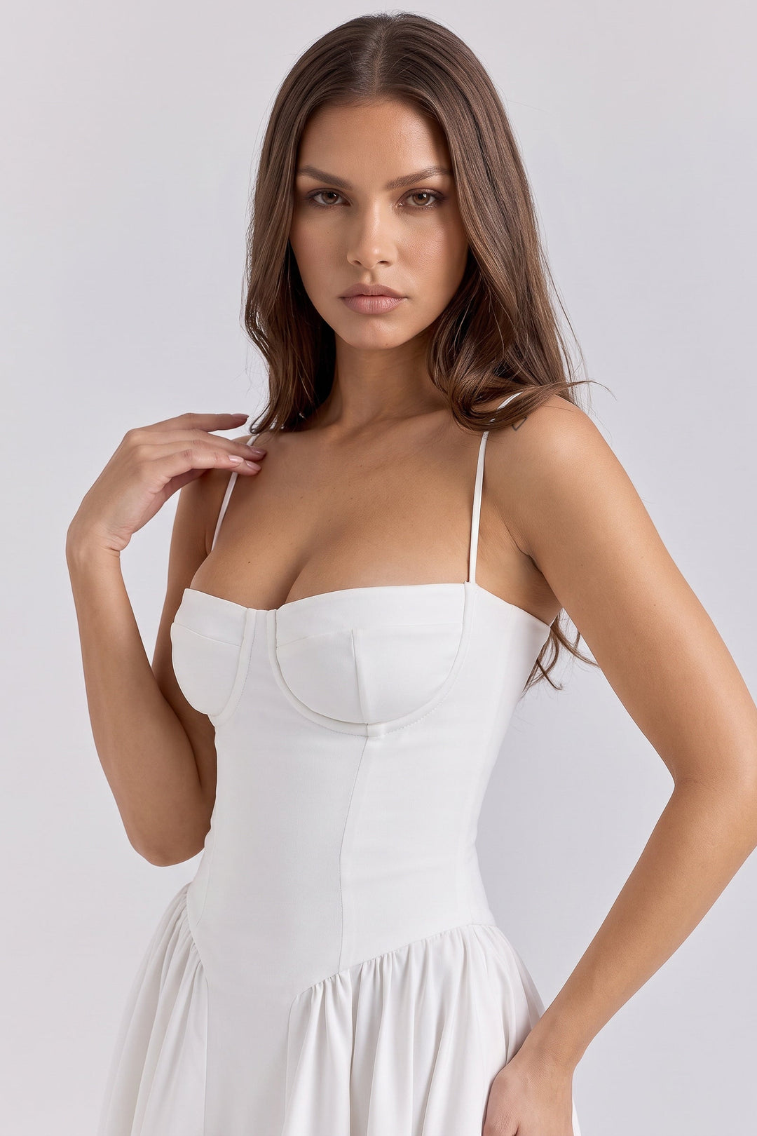 Francesca Midi Dress - White