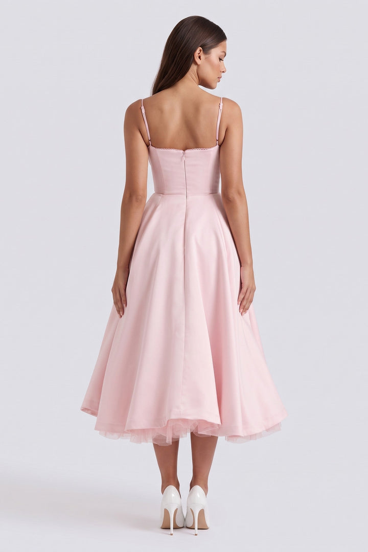 Selene Midi Dress - Blush Pink