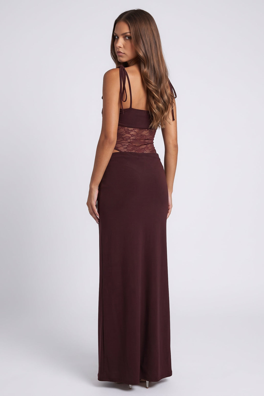 Valeria Maxi Dress - Burgundy