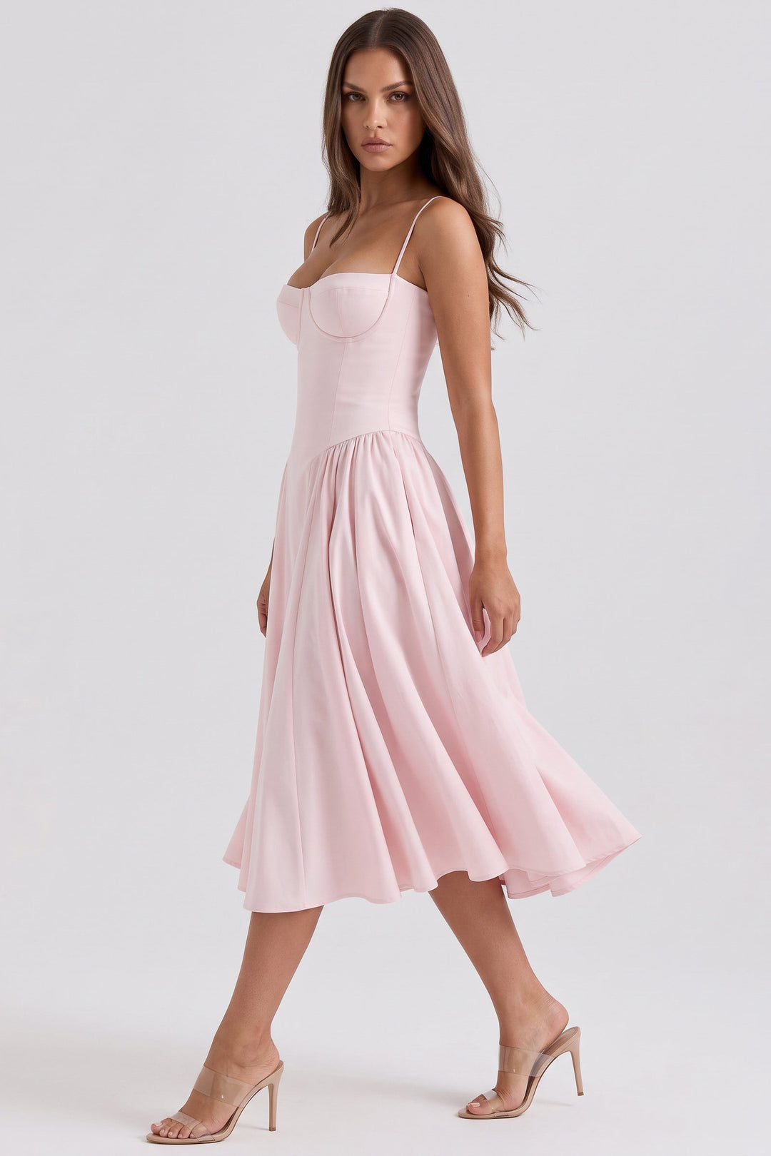 Francesca Midi Dress - Light Pink