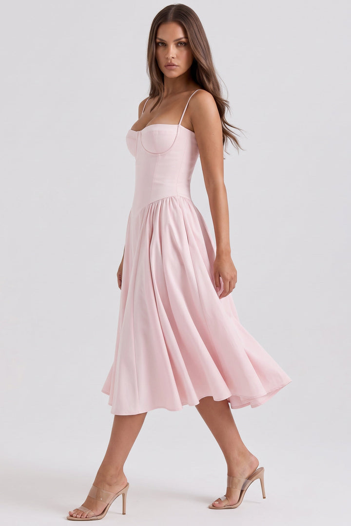Francesca Midi Dress - Light Pink