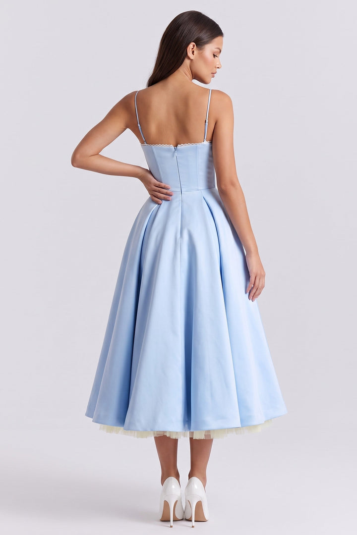 Selene Midi Dress - Baby Blue