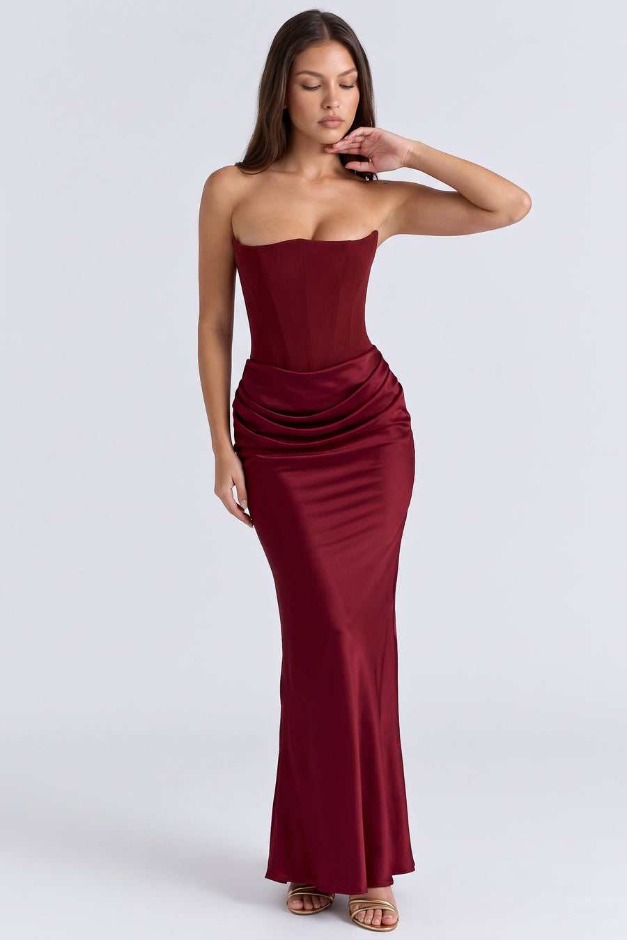 Rosalind Maxi Dress - Burgundy