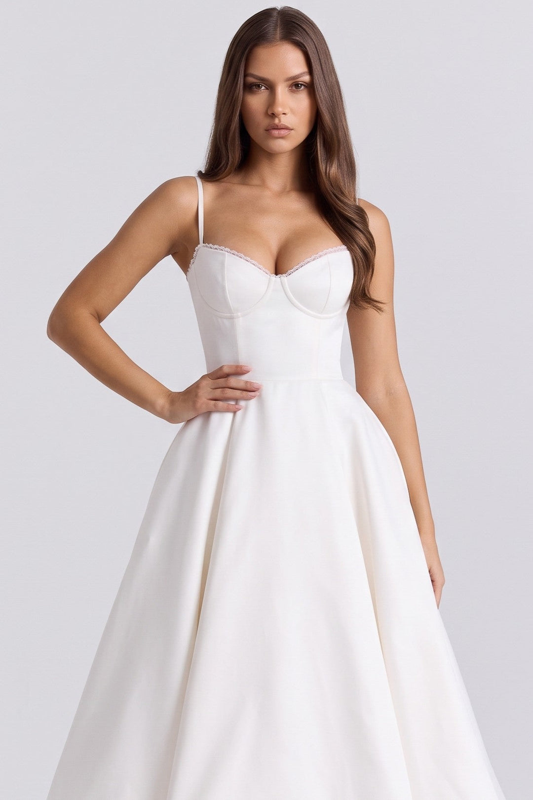 Selene Midi Dress - White