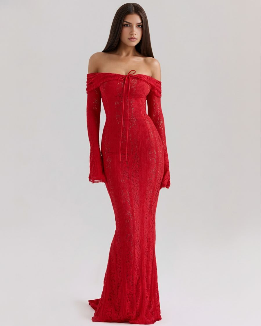 Alessandra Maxi Dress - Red