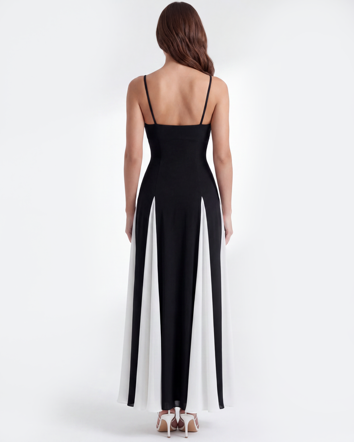 Porto Fino Midi Dress - Black &amp; White