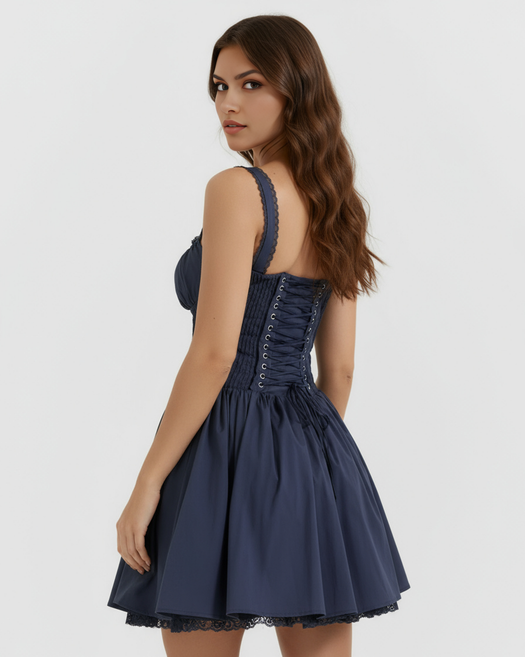 Luna Mini Dress - Dark Blue
