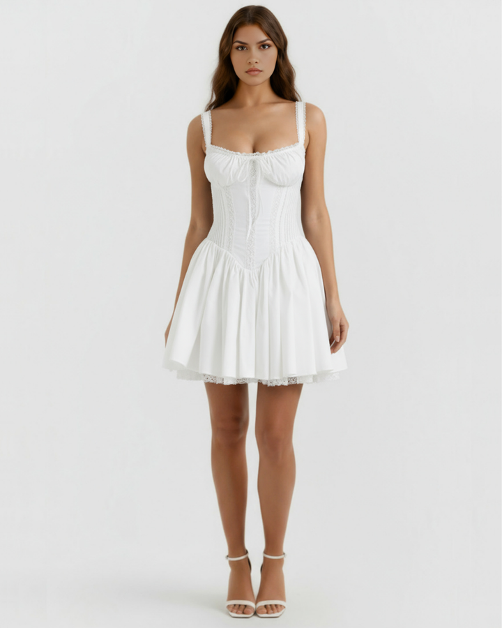 Luna Mini Dress - White