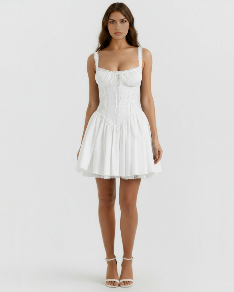 Luna Mini Dress - White