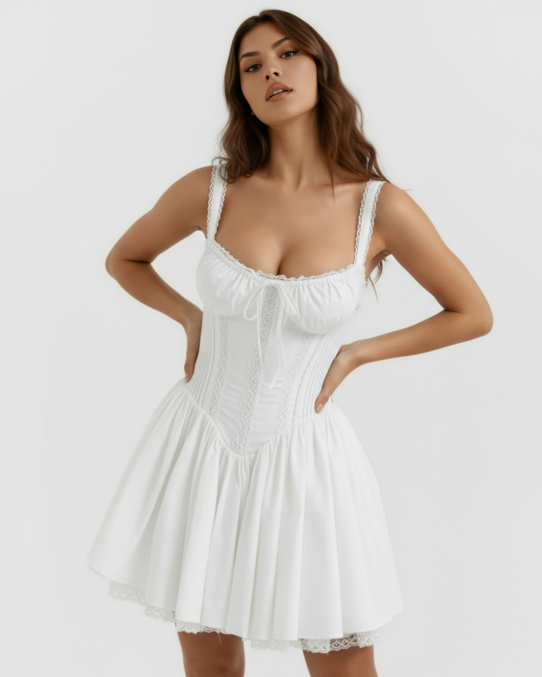 Luna Mini Dress - White