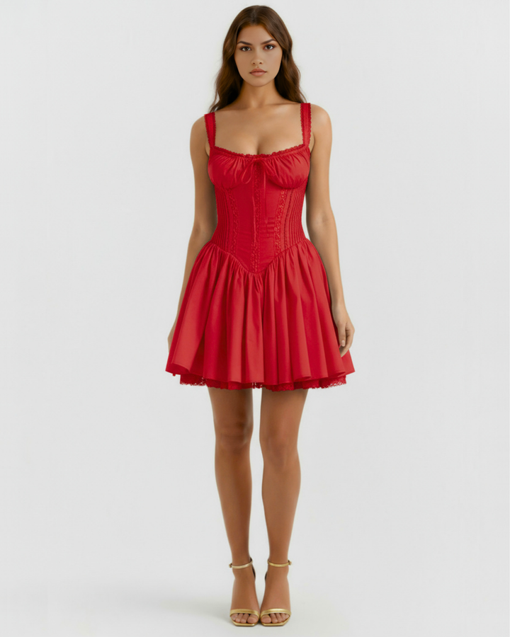 Luna Mini Dress - Red