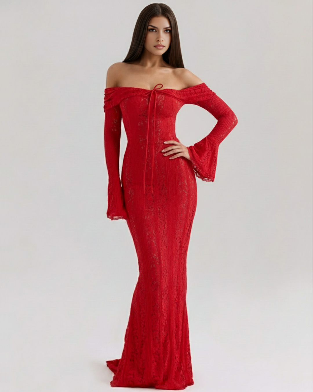 Alessandra Maxi Dress - Red