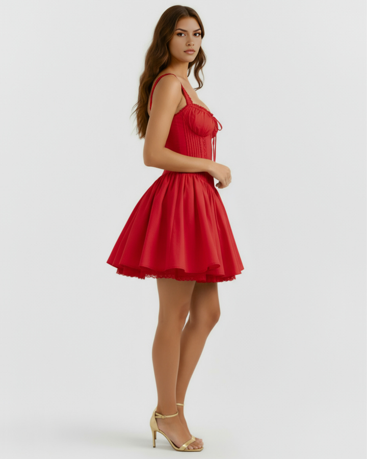 Luna Mini Dress - Red