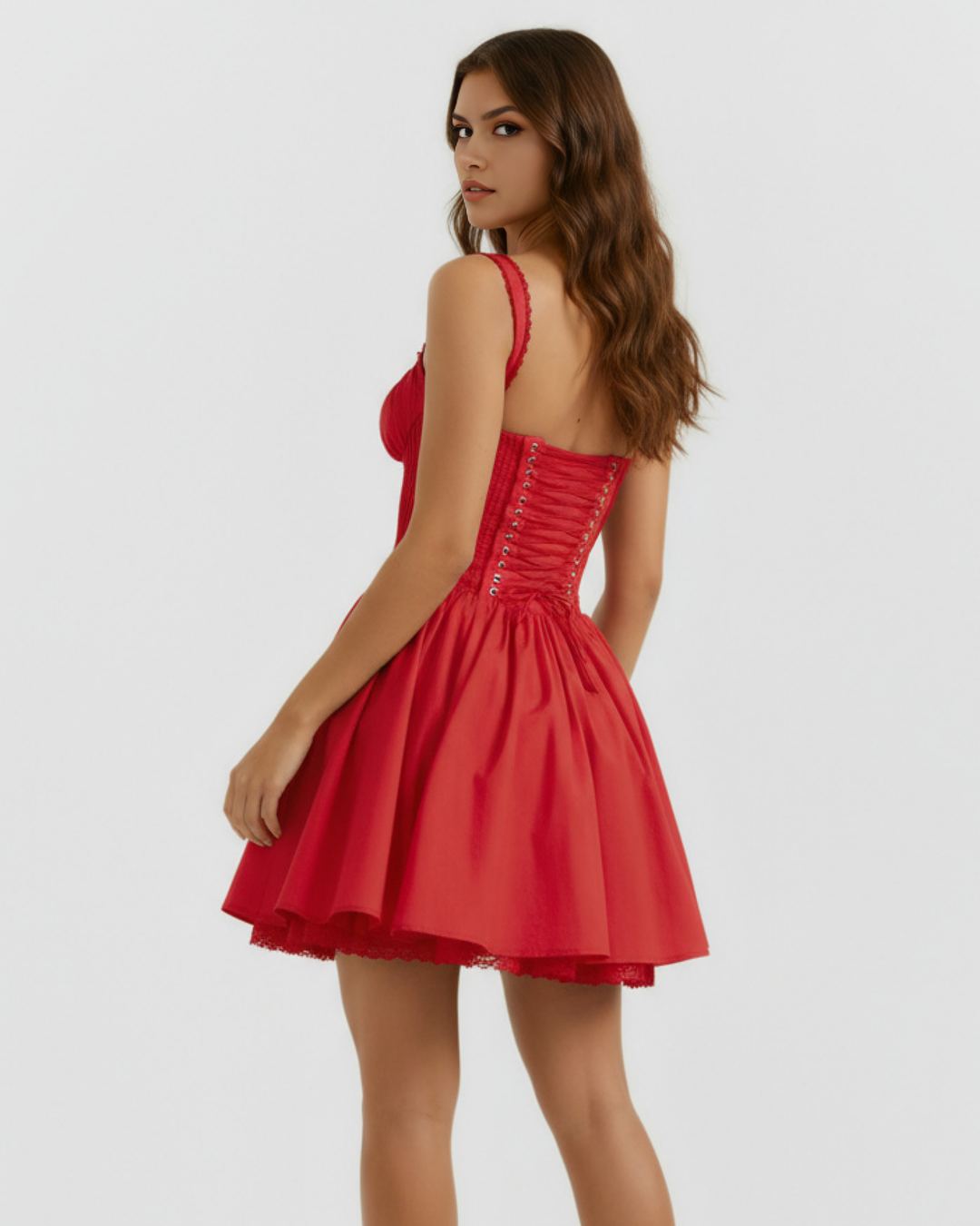 Luna Mini Dress - Red