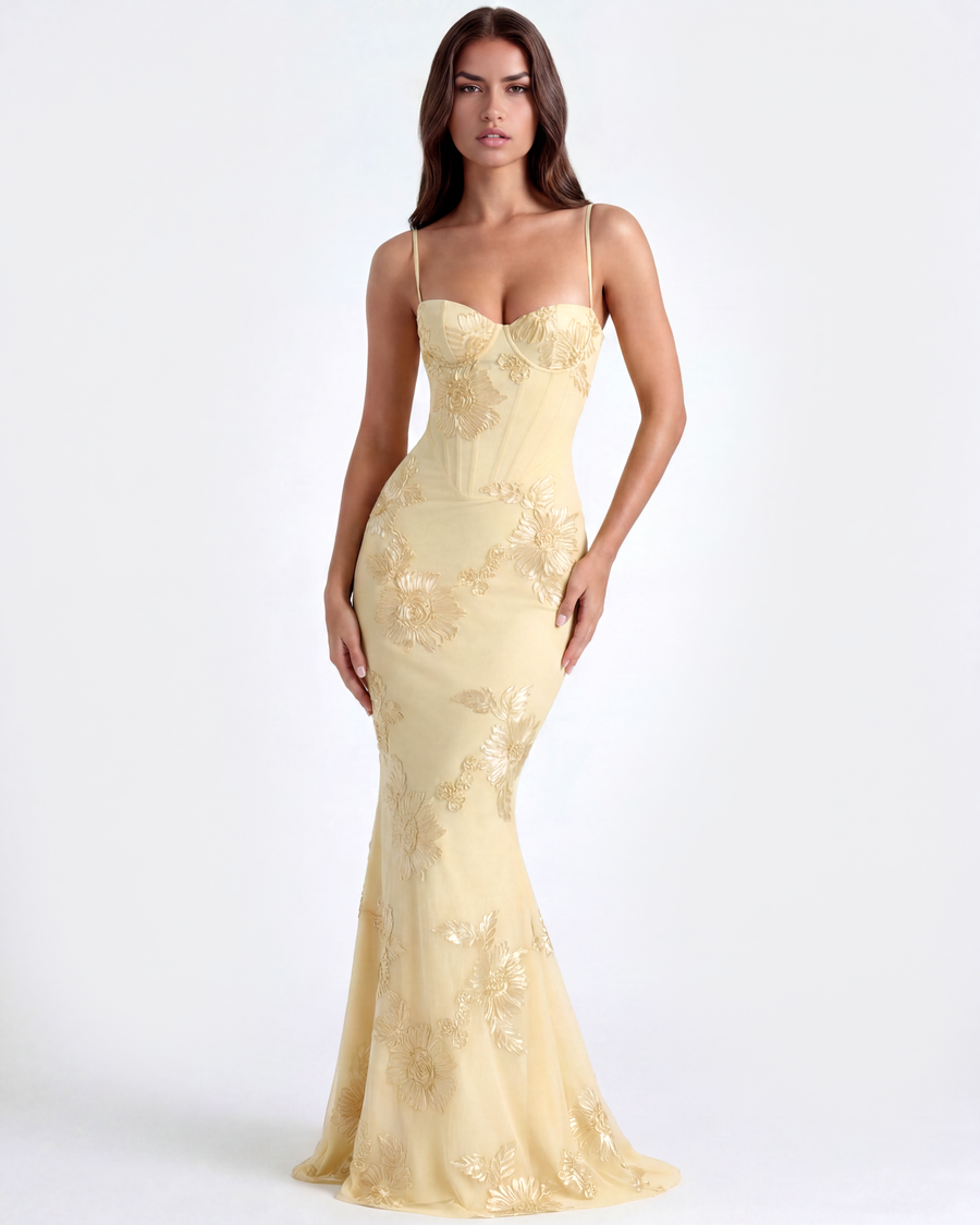 Celeste Maxi Dress - Butter Yellow