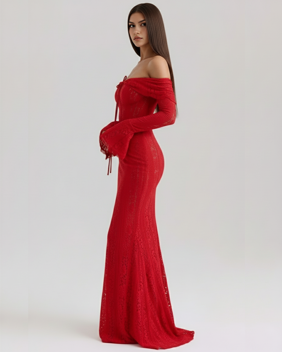 Alessandra Maxi Dress - Red
