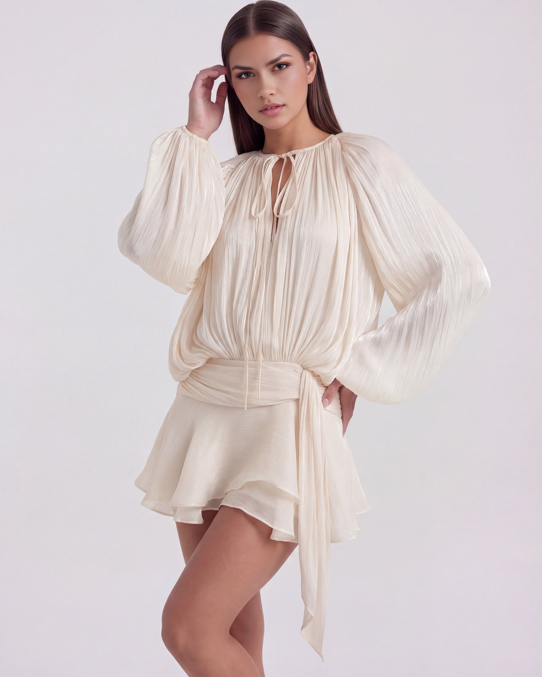 Giovanna Mini Dress - Cream