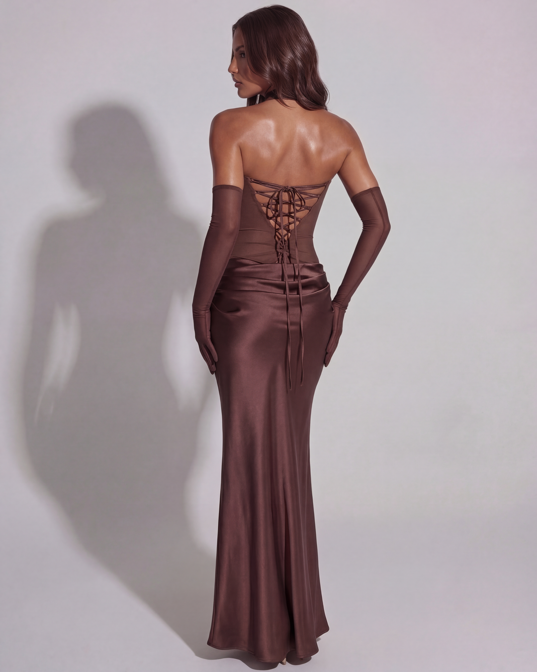 Vittoria Maxi Dress - Brown