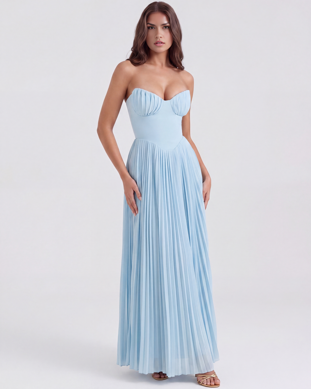 Siena Maxi Dress - Baby Blue