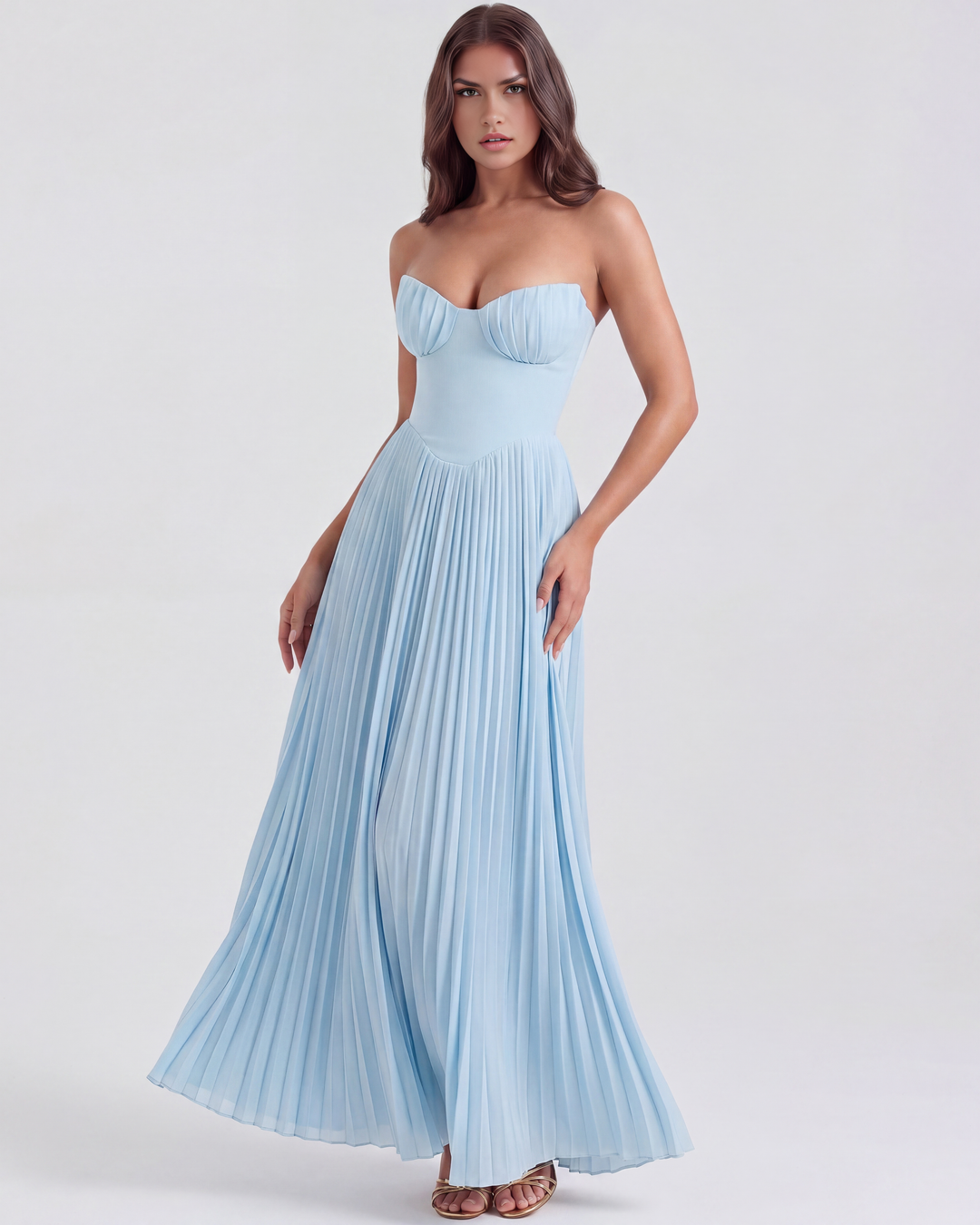 Siena Maxi Dress - Baby Blue