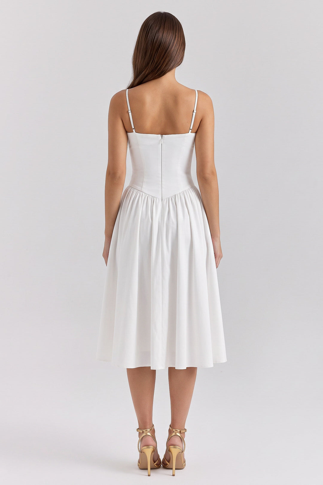 Francesca Midi Dress - White