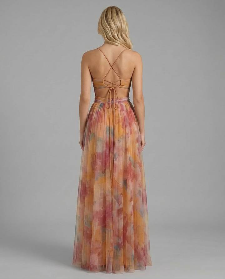 Angela Maxi Dress - Orange
