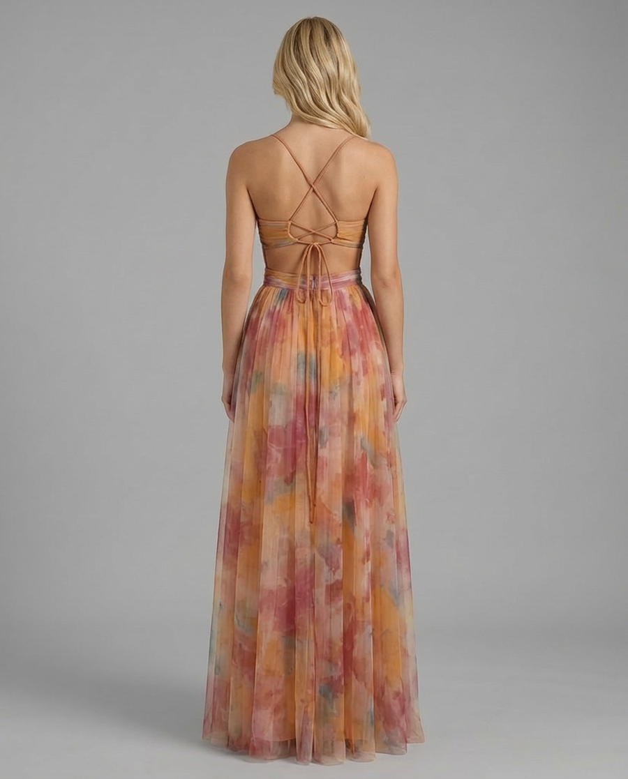 Angela Maxi Dress - Orange