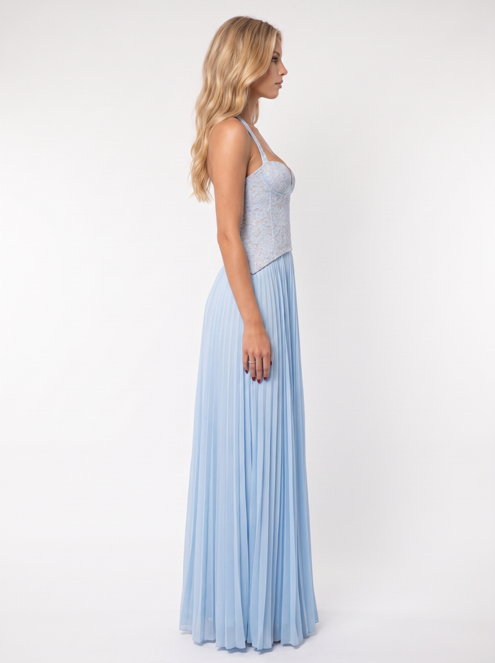 Anneliese Lace Maxi Dress - Blue