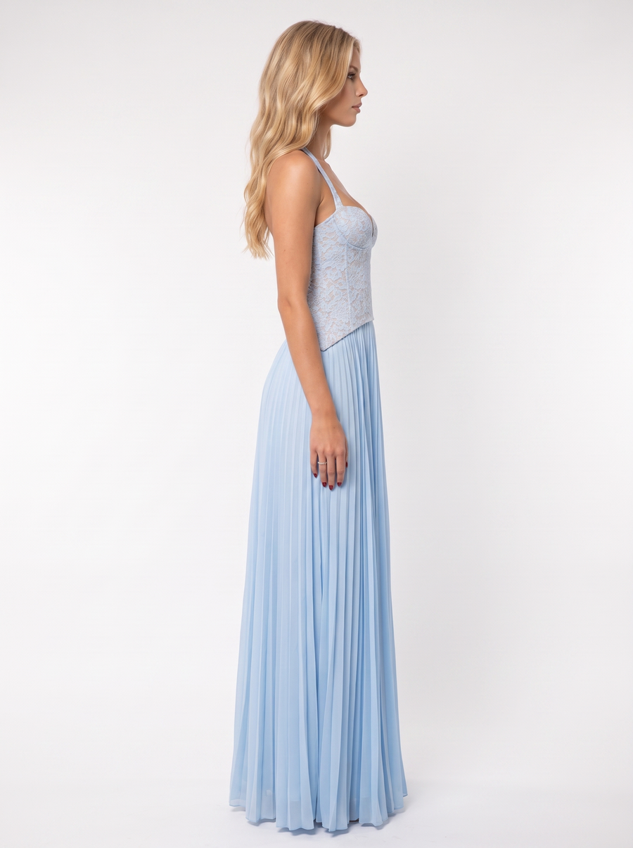 Anneliese Lace Maxi Dress - Blue