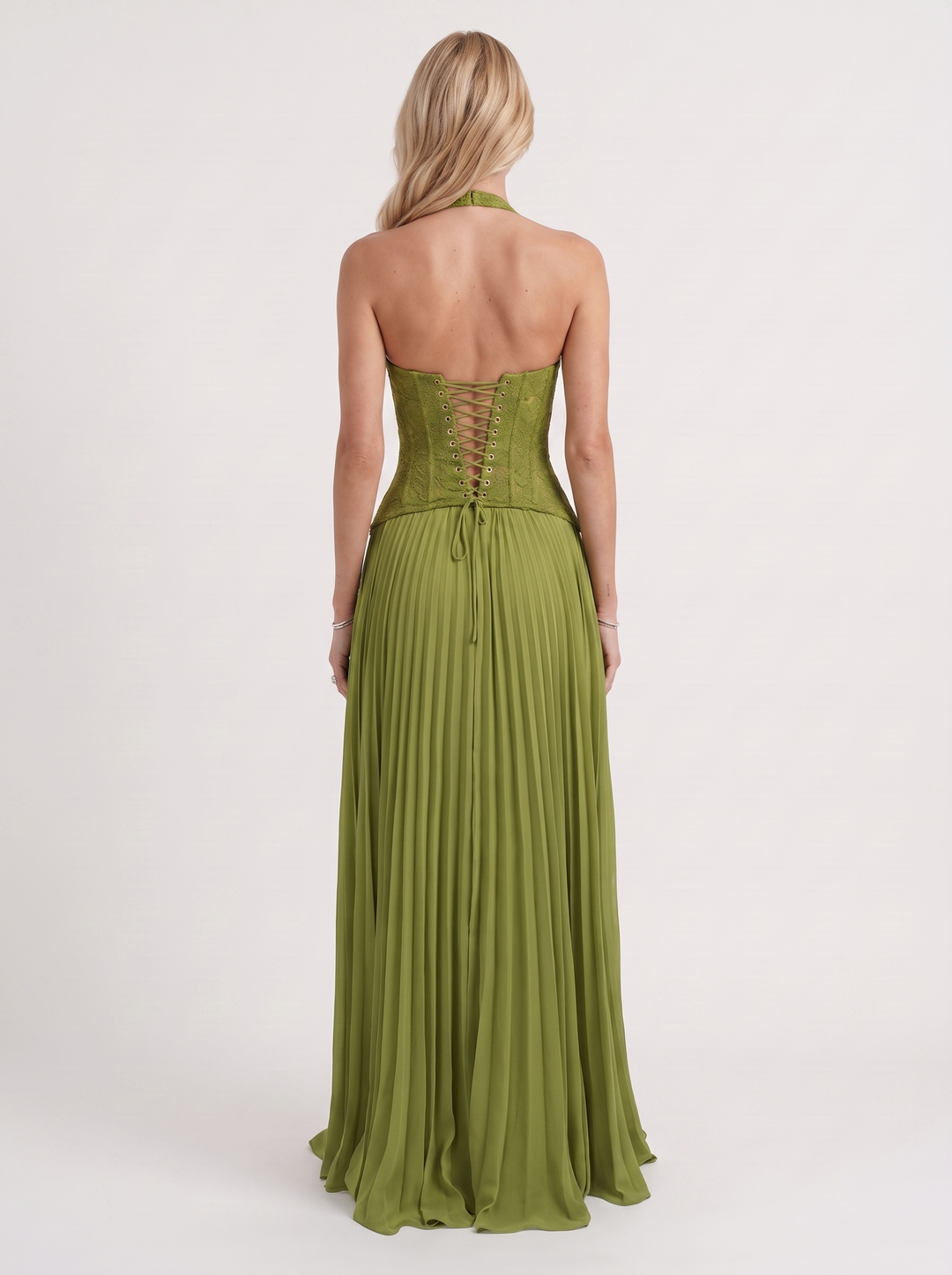 Anneliese Lace Maxi Dress - Green
