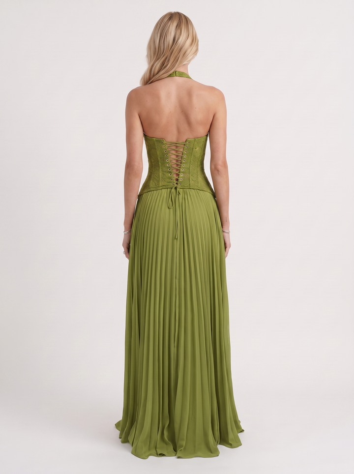 Anneliese Lace Maxi Dress - Green
