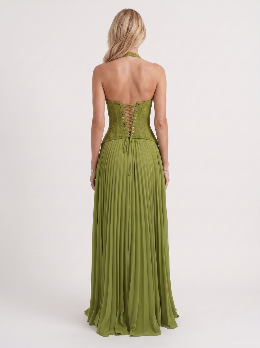 Anneliese Lace Maxi Dress - Green