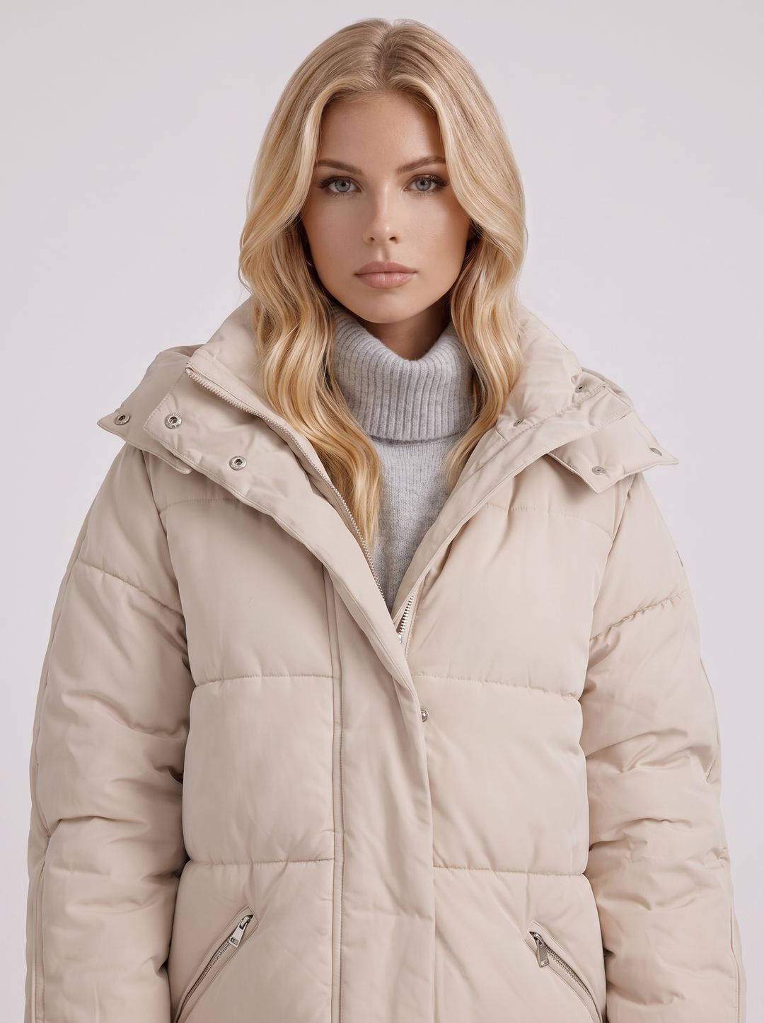 Arabella Puffer Coat - Brown