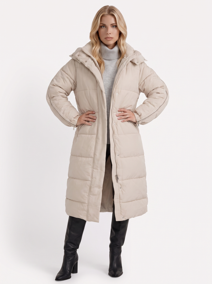 Arabella Puffer Coat - Brown