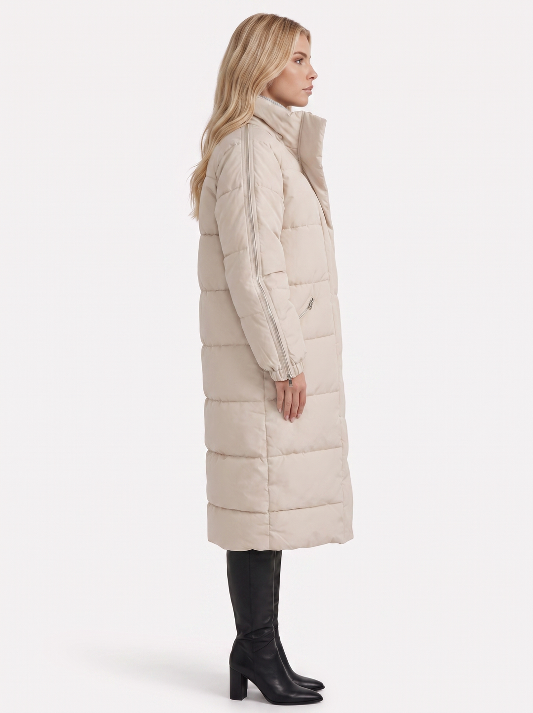 Arabella Puffer Coat - Brown