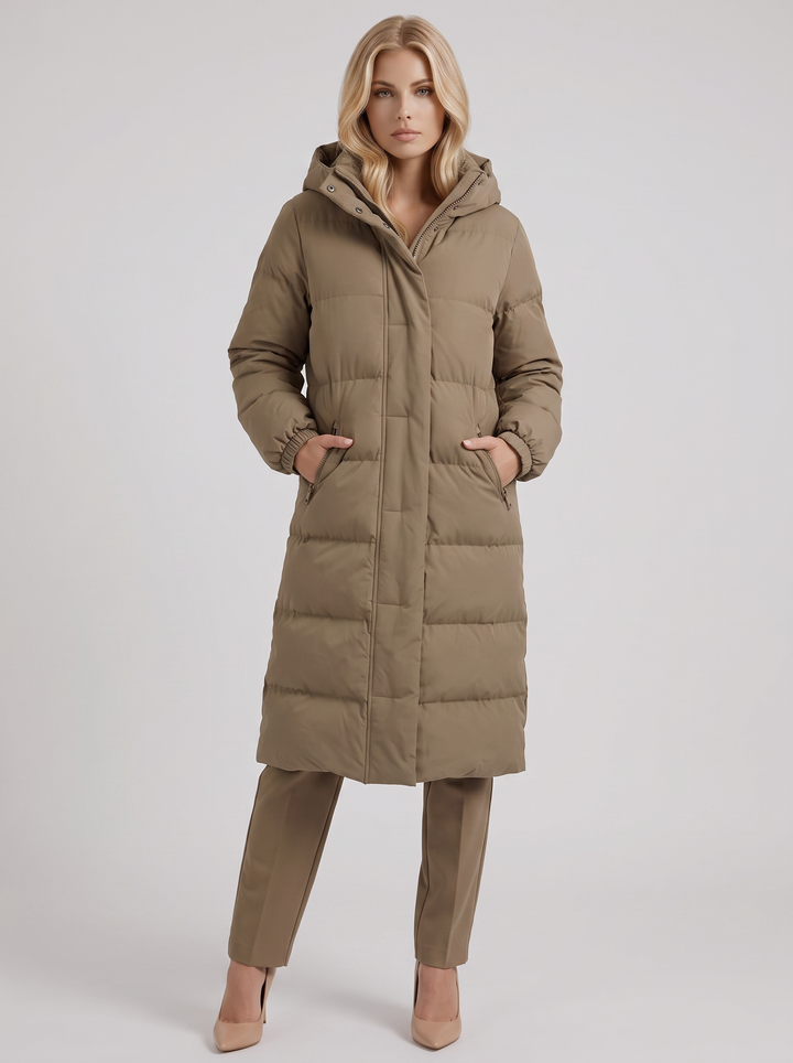 Arabella Puffer Coat - Brown