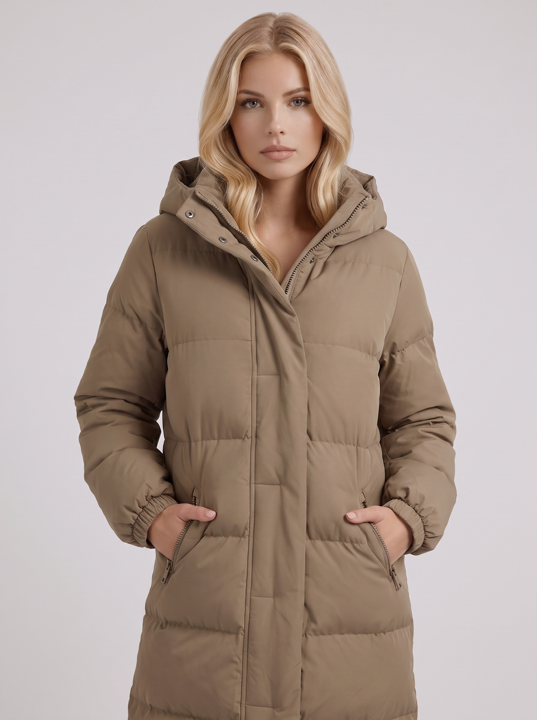 Arabella Puffer Coat - White