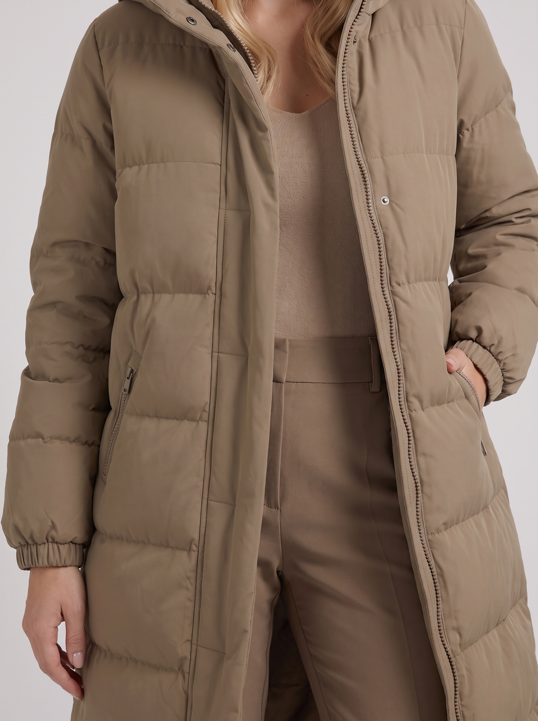 Arabella Puffer Coat - White