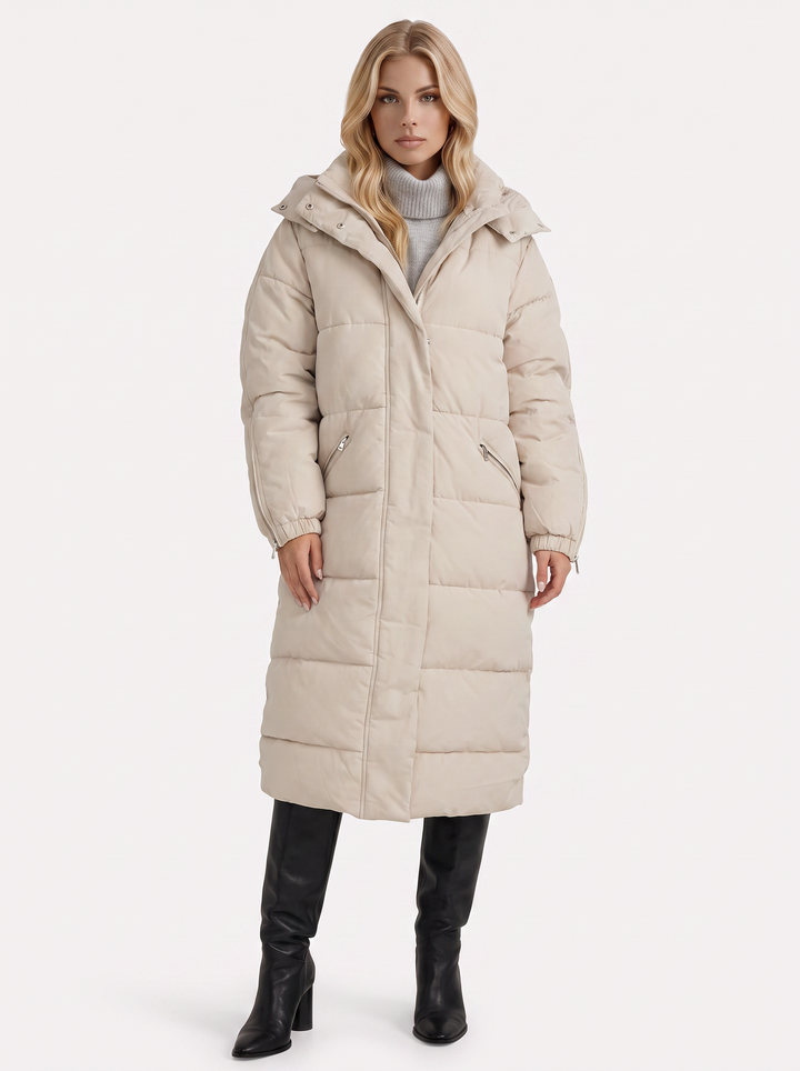 Arabella Puffer Coat - White