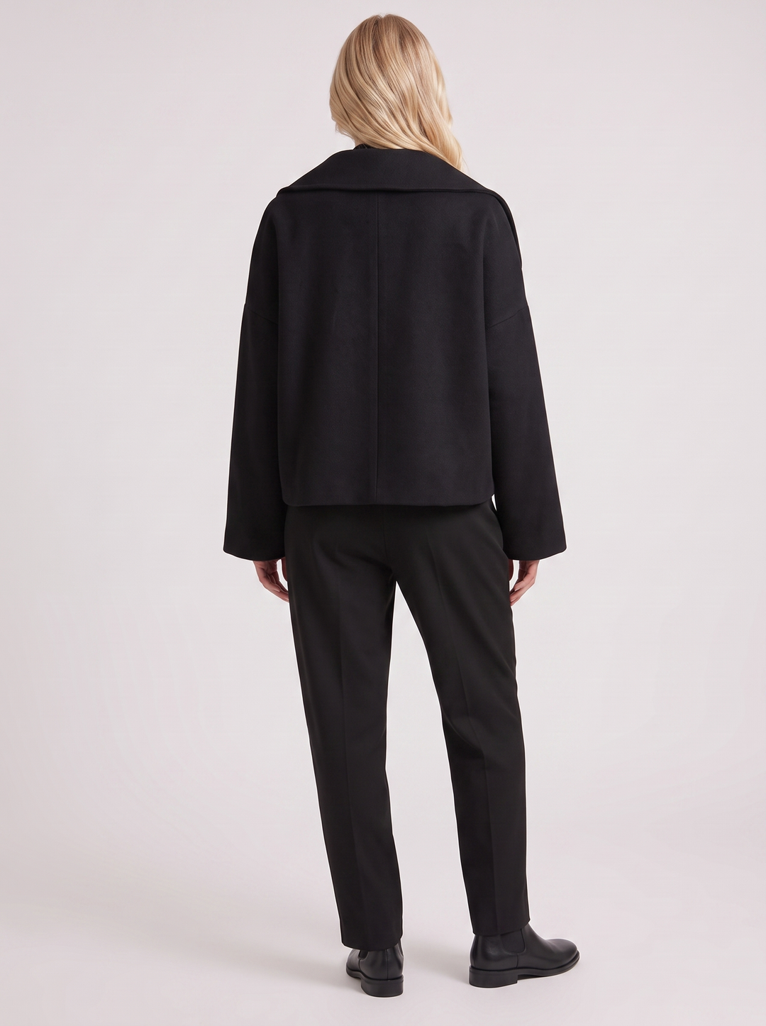 Beatrice Wool Peacoat - Black