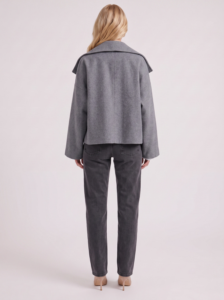 Beatrice Wool Peacoat - Gray