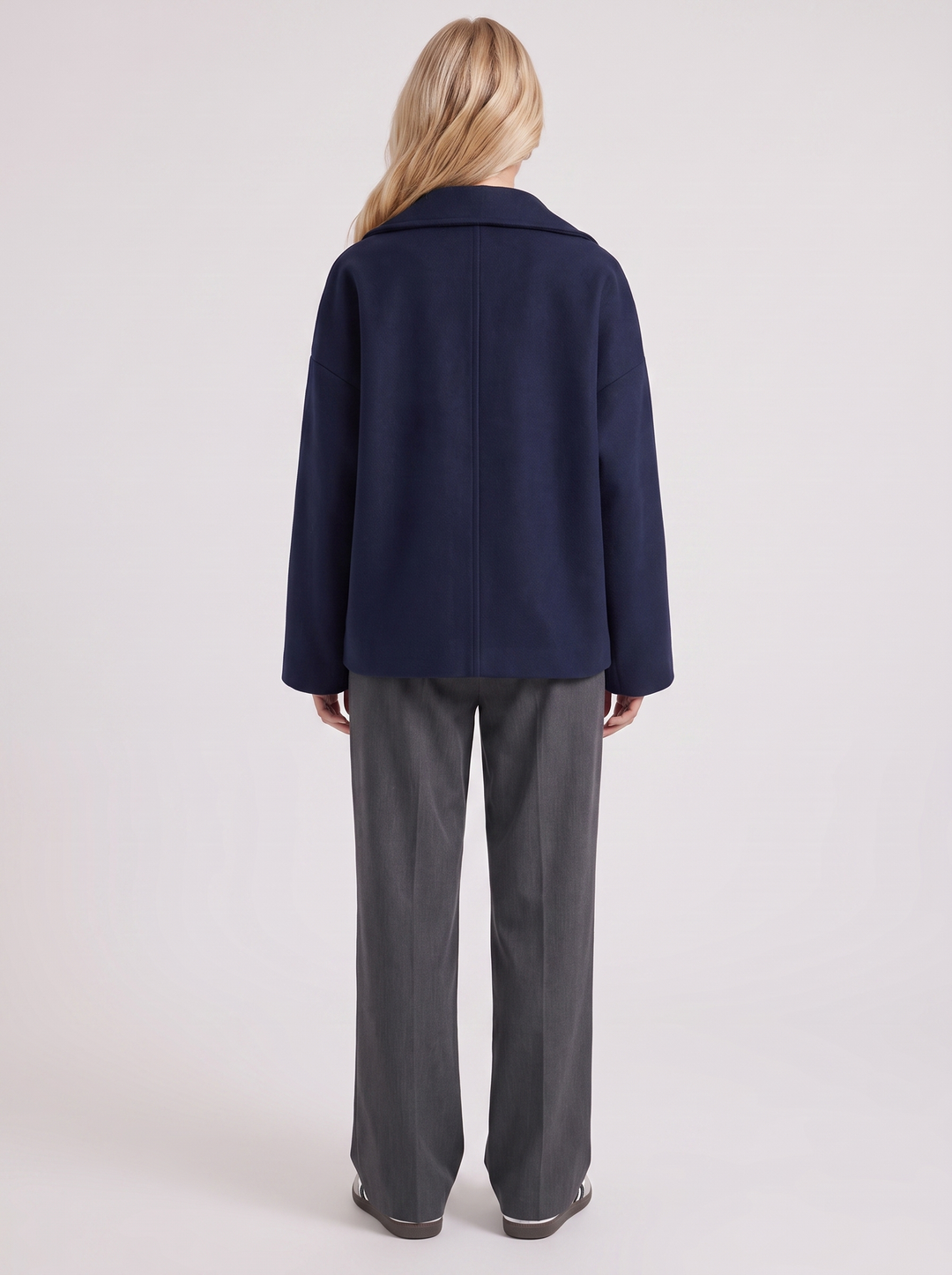 Beatrice Wool Peacoat - Navy